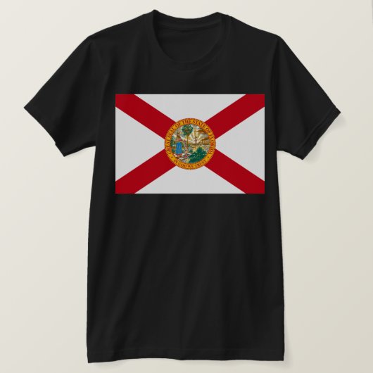 De vlag van Florida: Sunshine State of Floridians T-shirt (Design voorkant)