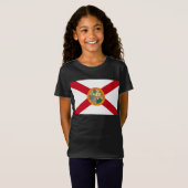 De vlag van Florida: Sunshine State of Floridians T-shirt (Voorkant volledig)