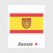 De vlag van Forst (Lausitz) Sticker (Vel)