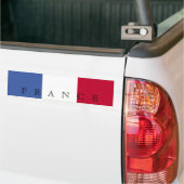 De vlag van Frankrijk Bumpersticker (Op Truck)