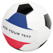 De vlag van Frankrijk gepersonaliseerd Voetbal (Drie kwart)