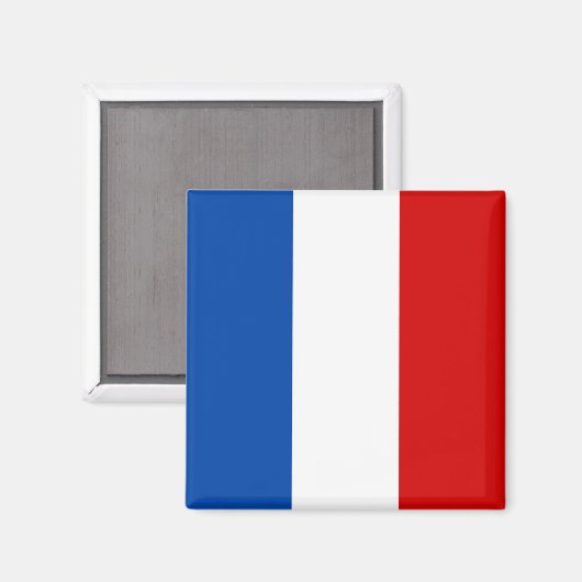 De vlag van Frankrijk Magneet (Voorkant / Achterkant)