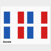 De vlag van Frankrijk Rechthoekige Sticker (Vel)