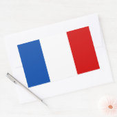 De vlag van Frankrijk Rechthoekige Sticker (Envelop)