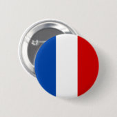 De vlag van Frankrijk Ronde Button 5,7 Cm (Voorkant /achterkant)