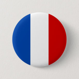 De vlag van Frankrijk Ronde Button 5,7 Cm
