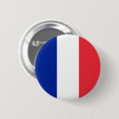 De vlag van Frankrijk Ronde Button 5,7 Cm (Voorkant /achterkant)