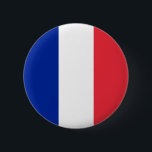 De vlag van Frankrijk Ronde Button 5,7 Cm<br><div class="desc">Kleuren van de Franse vlag.</div>