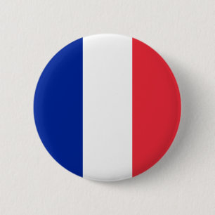 De vlag van Frankrijk Ronde Button 5,7 Cm