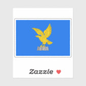 De vlag van Friuli-Venezia Giulia Sticker (Vel)