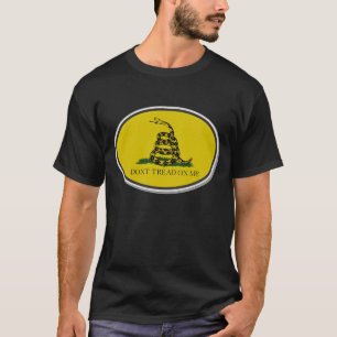 De vlag van Gadsden kan me niet lezen op mijn ovaa T-shirt