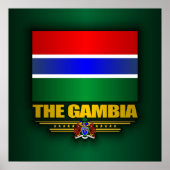 De vlag van Gambia Poster (Voorkant)