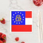 De vlag van Georgia Paper Party Napkins Servet (Insitu)