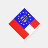 De vlag van Georgia Paper Party Napkins Servet (Hoek)