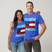 De vlag van Georgië Unisex T-shirt (Unisex)