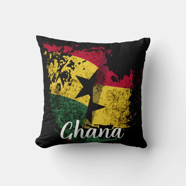 de vlag van Ghana Kussen (Voorkant)