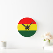 De vlag van Ghana Ronde Klok (Huis)