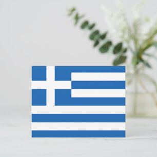 De vlag van Griekenland Briefkaart