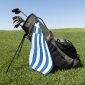 De vlag van Griekenland Golfhanddoek (Groen)