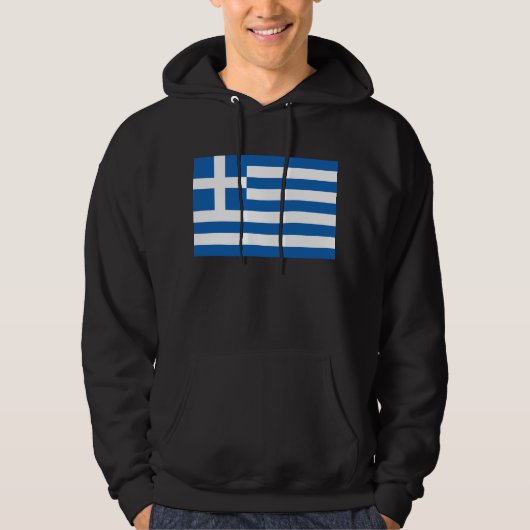 De vlag van Griekenland  Hoodie (Voorkant)