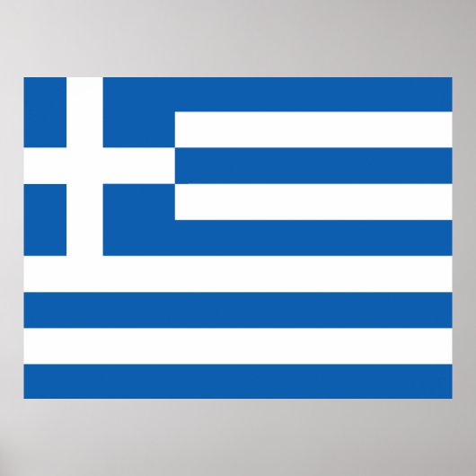 De vlag van Griekenland Poster (Voorkant)