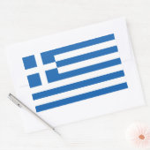 De vlag van Griekenland Rechthoekige Sticker (Envelop)