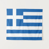 De vlag van Griekenland Wandkleed (Voorkant (horizontaal))