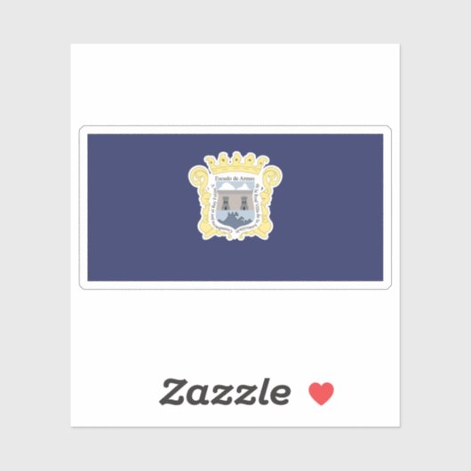 De vlag van Guanabacao, Cuba Sticker (Vel)