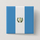 De Vlag van Guatemala Vierkante Button 5,1 Cm (Voorkant)
