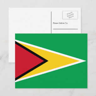 De vlag van Guyana, Guyana Briefkaart