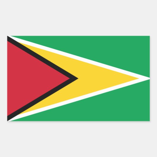 De vlag van Guyana, Guyana Rechthoekige Sticker (Voorkant)