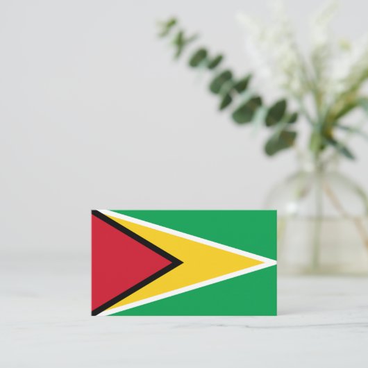De vlag van Guyana, Guyana Visitekaartje (Staand voorkant)
