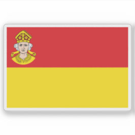 De vlag van Hagenow Sticker