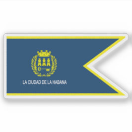 De vlag van Havana, Cuba Sticker