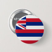 De Vlag van Hawaï Ronde Button 5,7 Cm (Voorkant /achterkant)