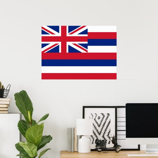 De vlag van Hawaii Poster (Thuiskantoor)
