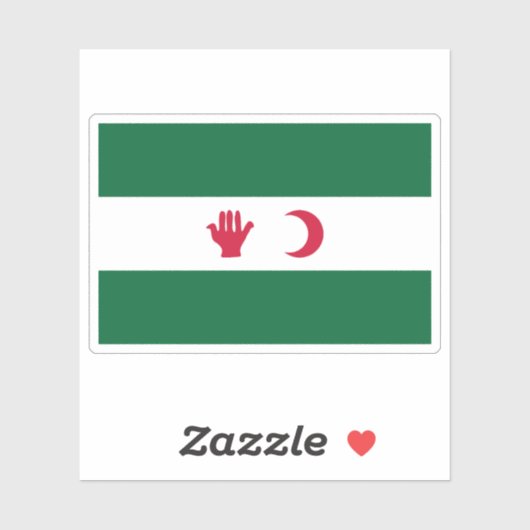 De vlag van het Algerijnse Manifest Sticker (Vel)