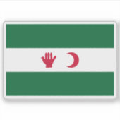 De vlag van het Algerijnse Manifest Sticker (Voorkant)