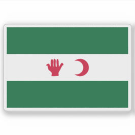 De vlag van het Algerijnse Manifest Sticker