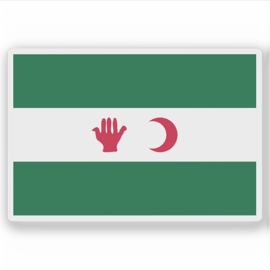 De vlag van het Algerijnse Manifest Sticker (Voorkant)