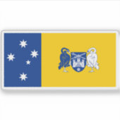De vlag van het Australisch Hoofdstedelijk Territo Sticker (Voorkant)