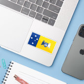 De vlag van het Australisch Hoofdstedelijk Territo Sticker (Laptop met iPhone)
