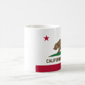 De vlag van het Beer - vlag van de staat Californi Koffiemok (Center)