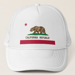 De vlag van het Beer - vlag van de staat Californi Trucker Pet