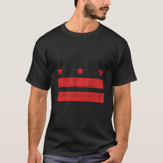 De Vlag Van Het District Of Columbia Gedecoreerd W T-shirt