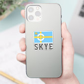 De vlag van het eiland Skye, SCHOTLAND Sticker (Telefoon)