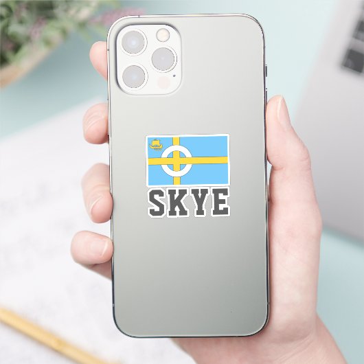 De vlag van het eiland Skye, SCHOTLAND Sticker (Telefoon)