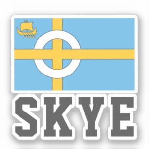 De vlag van het eiland Skye, SCHOTLAND Sticker