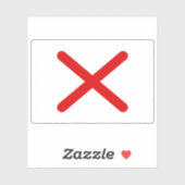 De vlag van het Koninkrijk Kongo (Angola) Sticker (Vel)