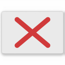 De vlag van het Koninkrijk Kongo (Angola) Sticker